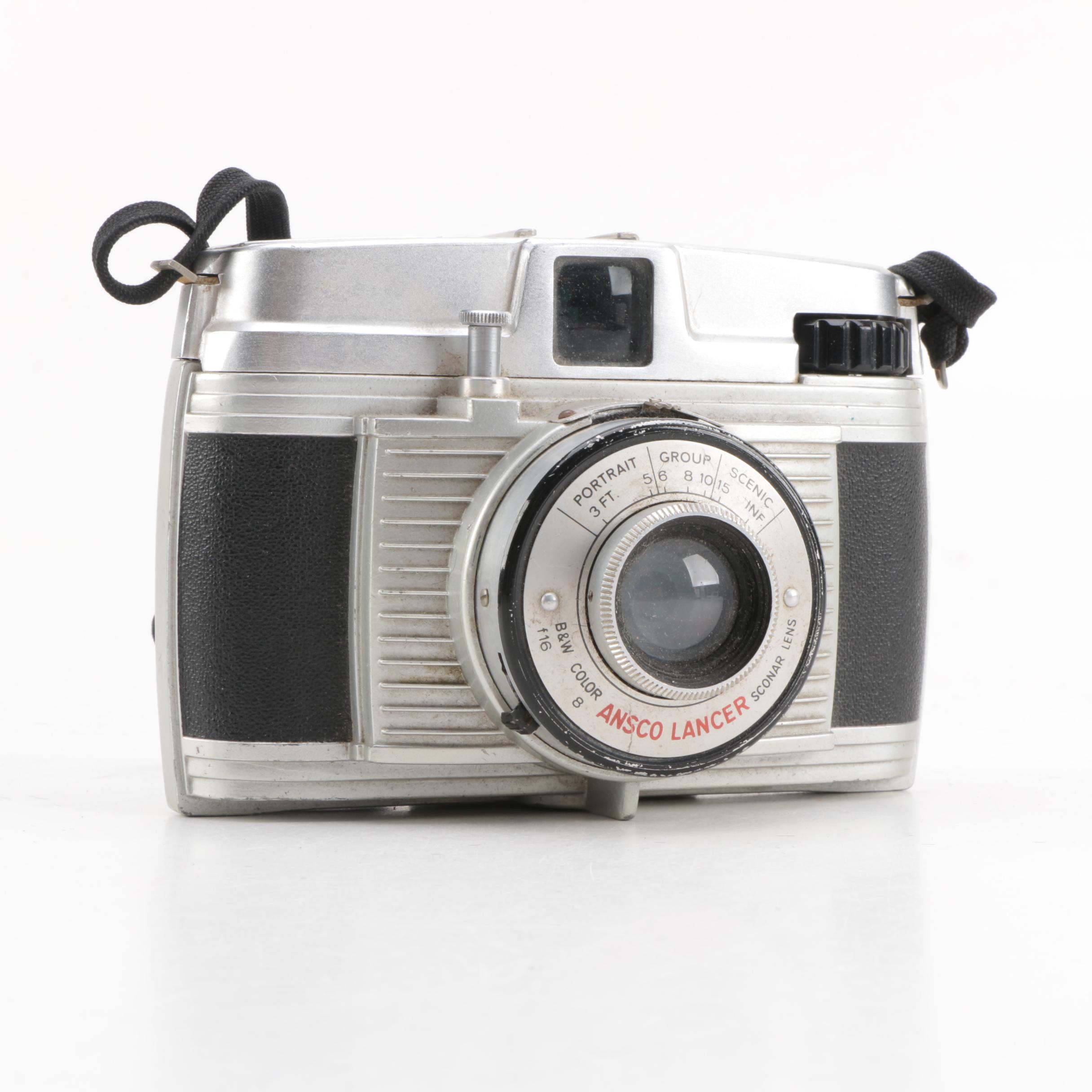 Vintage Minox Wetzlar, Voigtlander, Ansco Lancer, and Kodak Brownie Reflex Cameras