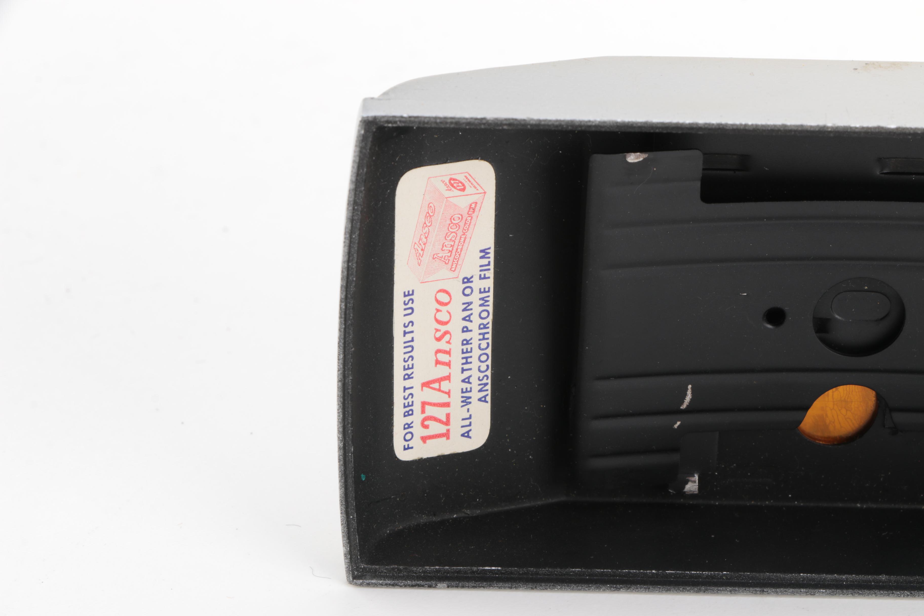 Vintage Minox Wetzlar, Voigtlander, Ansco Lancer, and Kodak Brownie Reflex Cameras