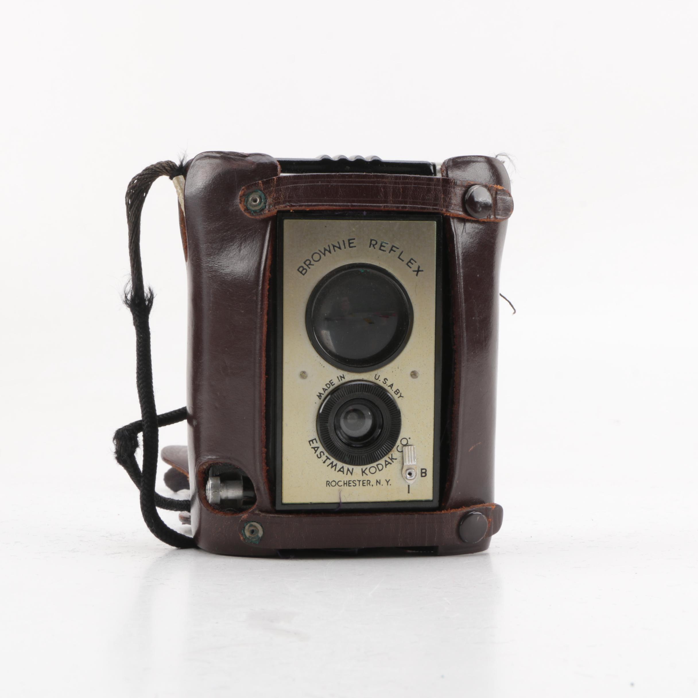 Vintage Minox Wetzlar, Voigtlander, Ansco Lancer, and Kodak Brownie Reflex Cameras