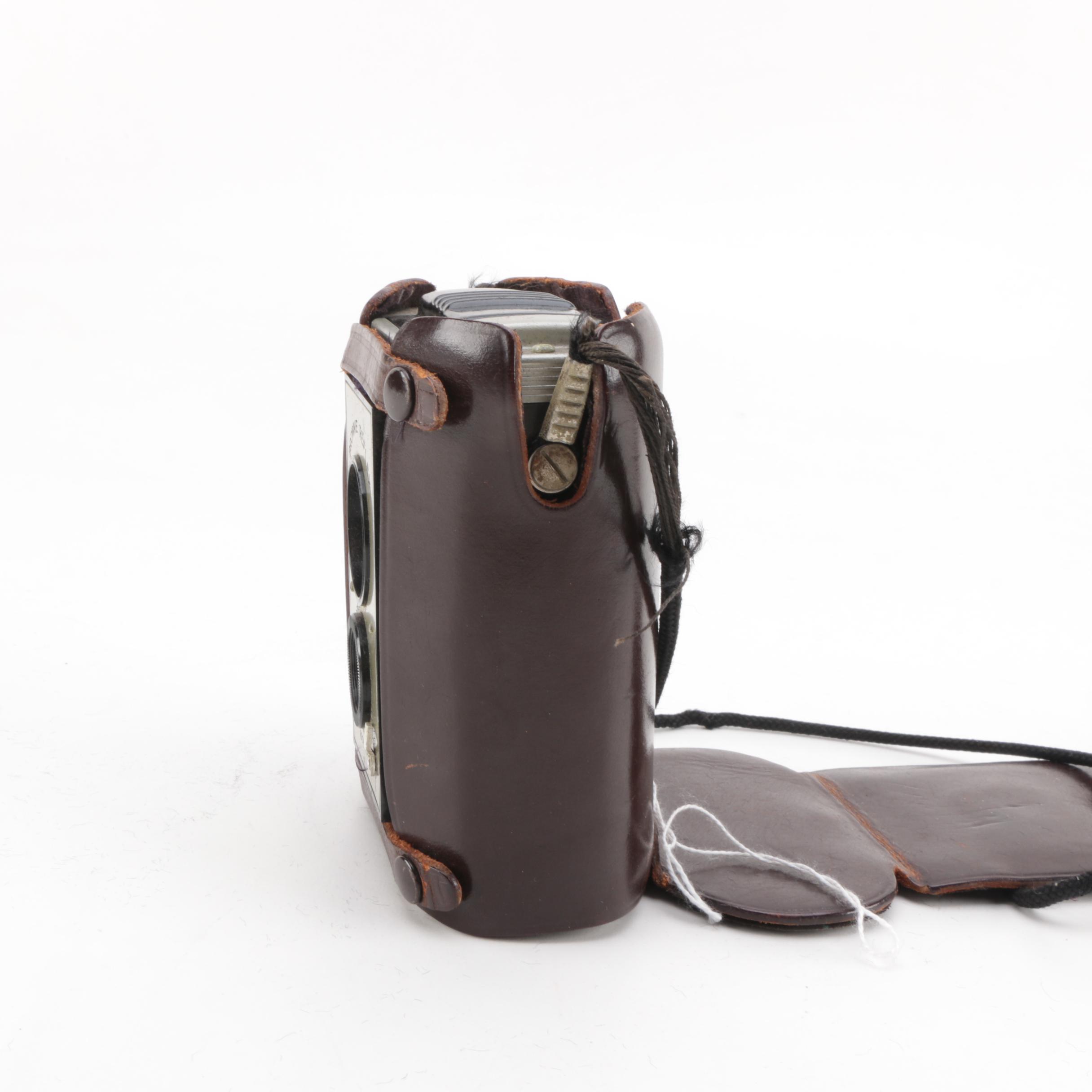 Vintage Minox Wetzlar, Voigtlander, Ansco Lancer, and Kodak Brownie Reflex Cameras