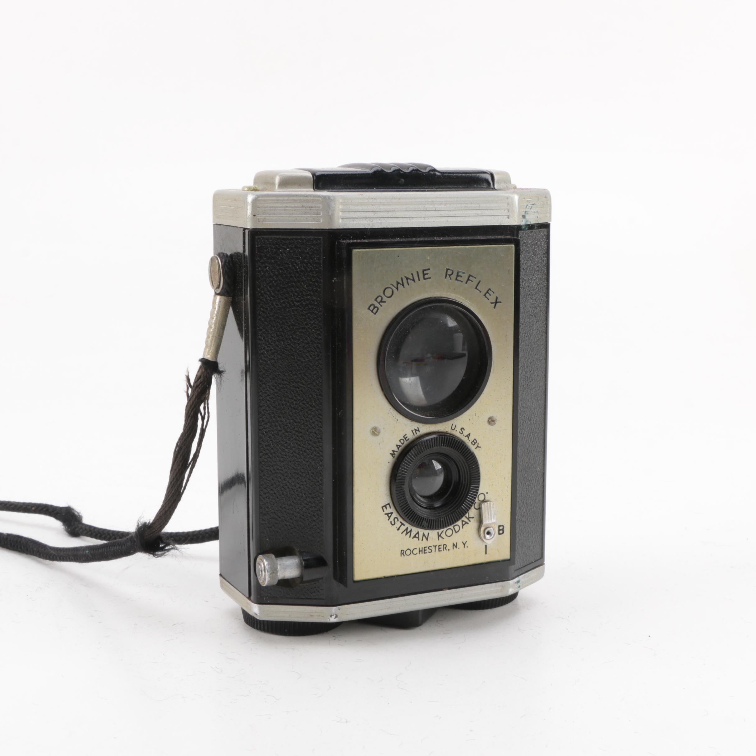 Vintage Minox Wetzlar, Voigtlander, Ansco Lancer, and Kodak Brownie Reflex Cameras