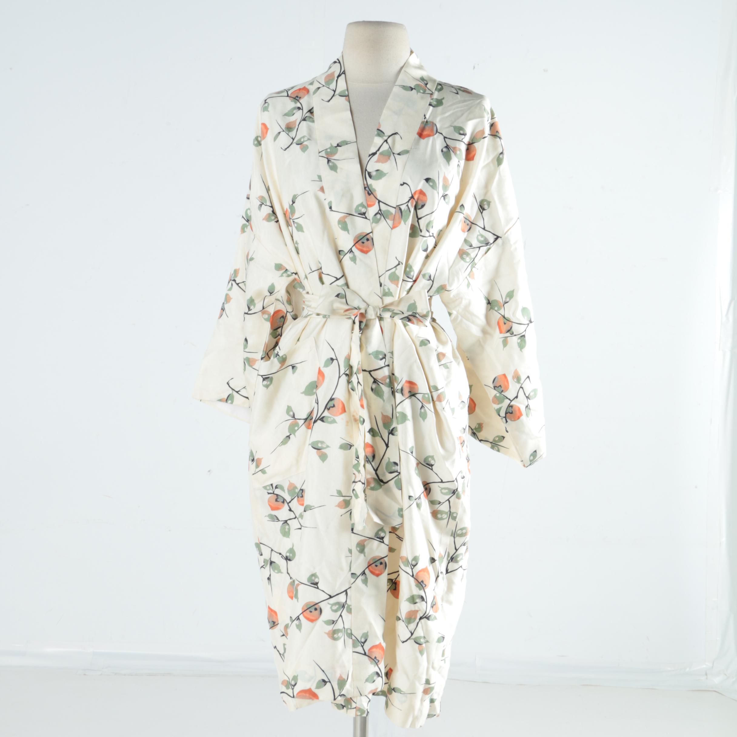 Women's Vintage Silk Robe