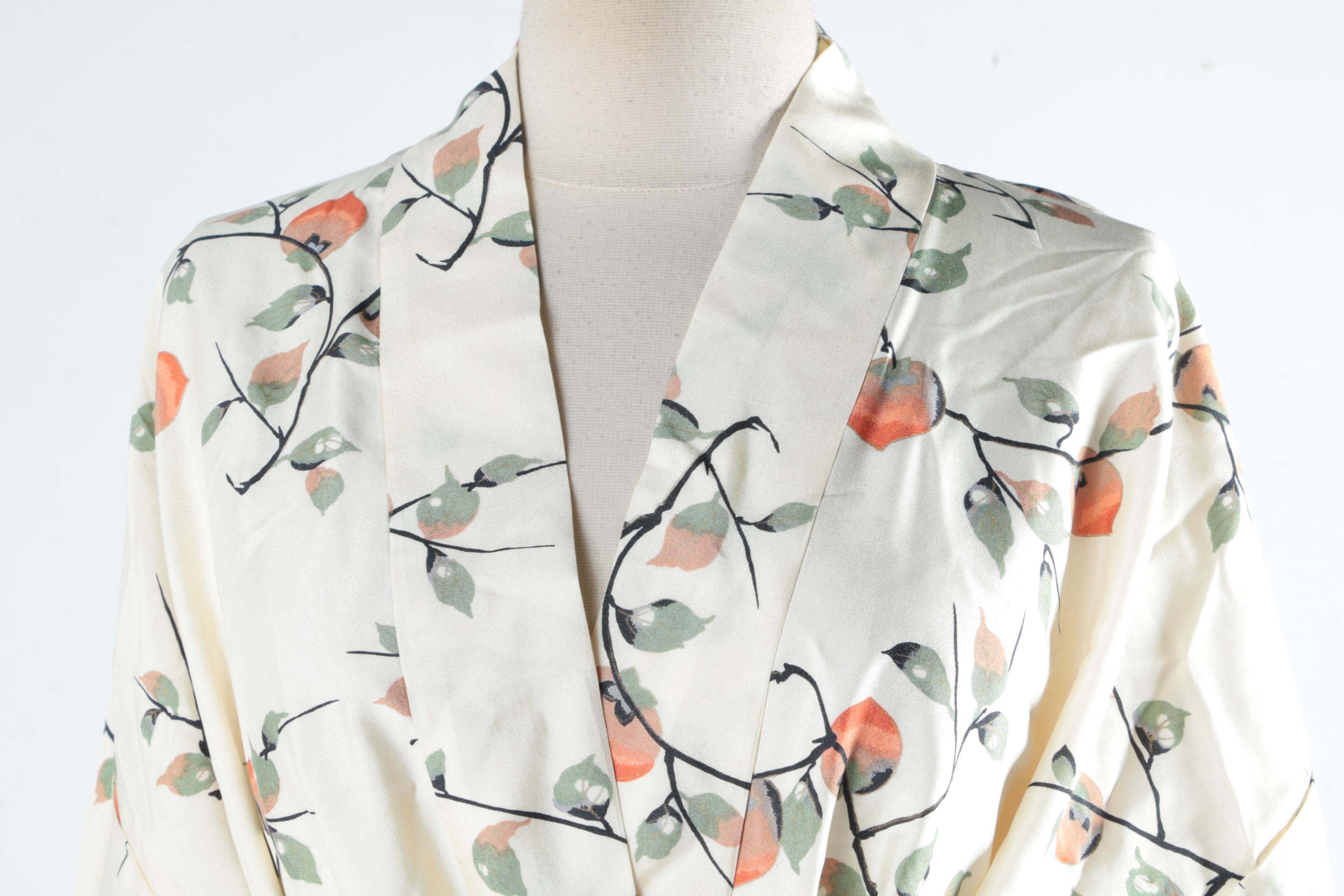 Women's Vintage Silk Robe