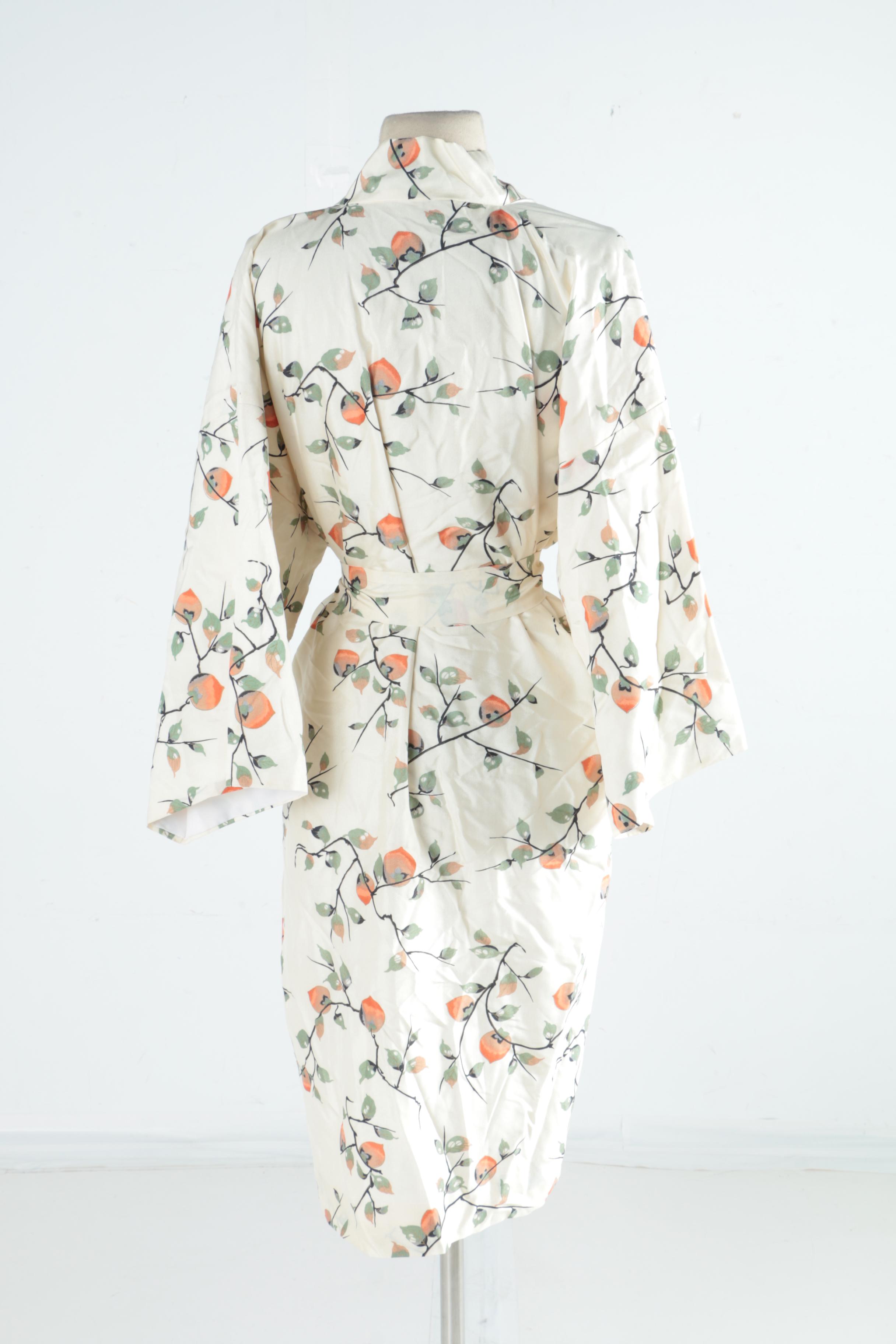 Women's Vintage Silk Robe