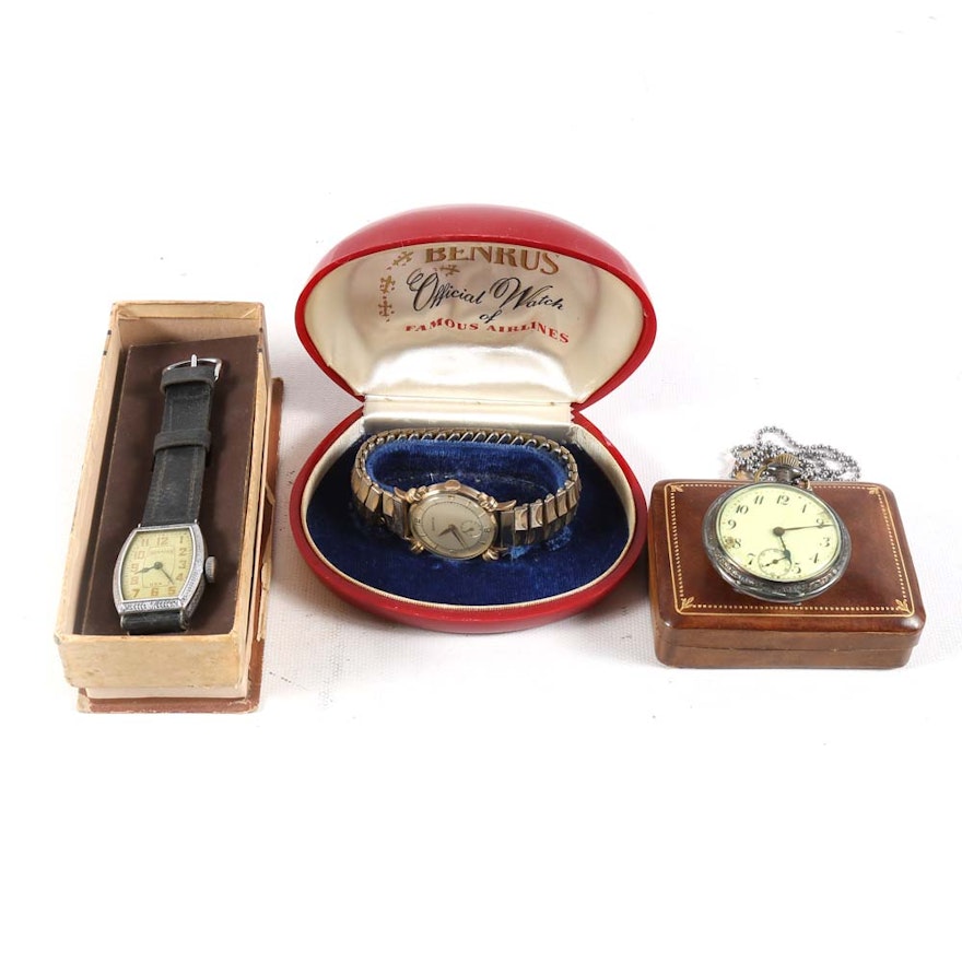 Vintage Wristwatches and Pocket Watch