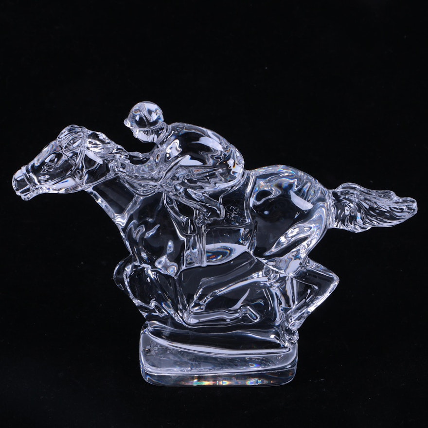 Waterford Crystal "Horse and Jockey" Figurine