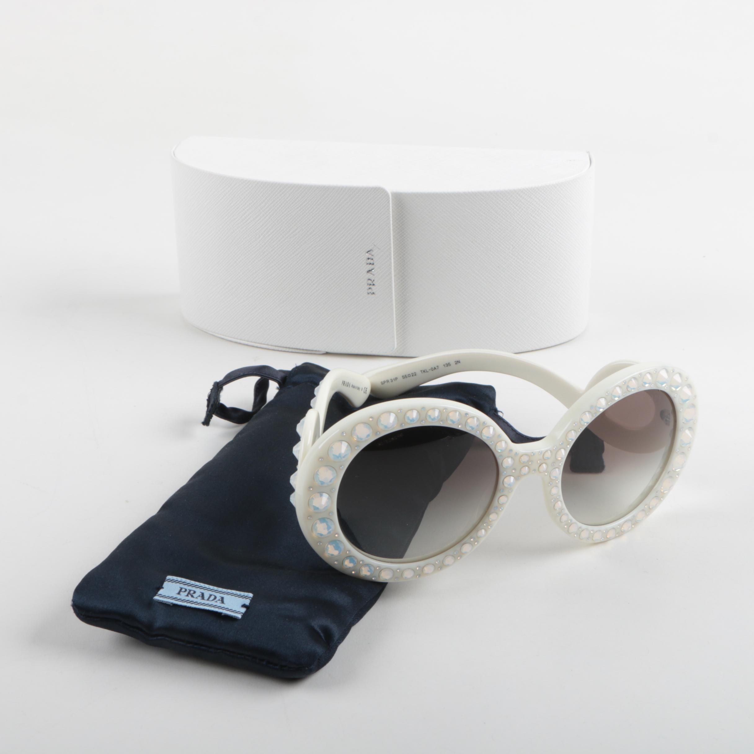 Women's Prada Baroque Sunglasses with Case