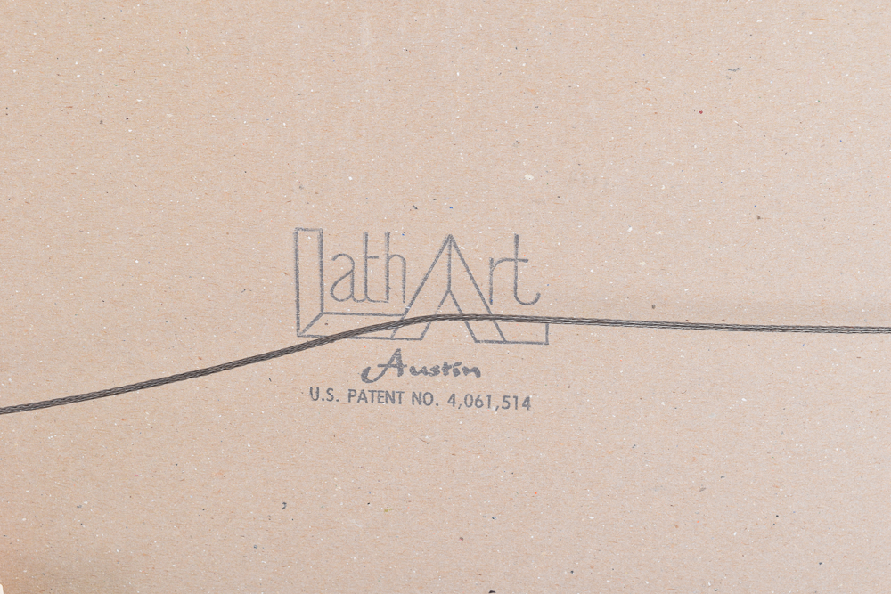 Theodore DeGroot Lath Art Wall Hanging of Covered Bridge