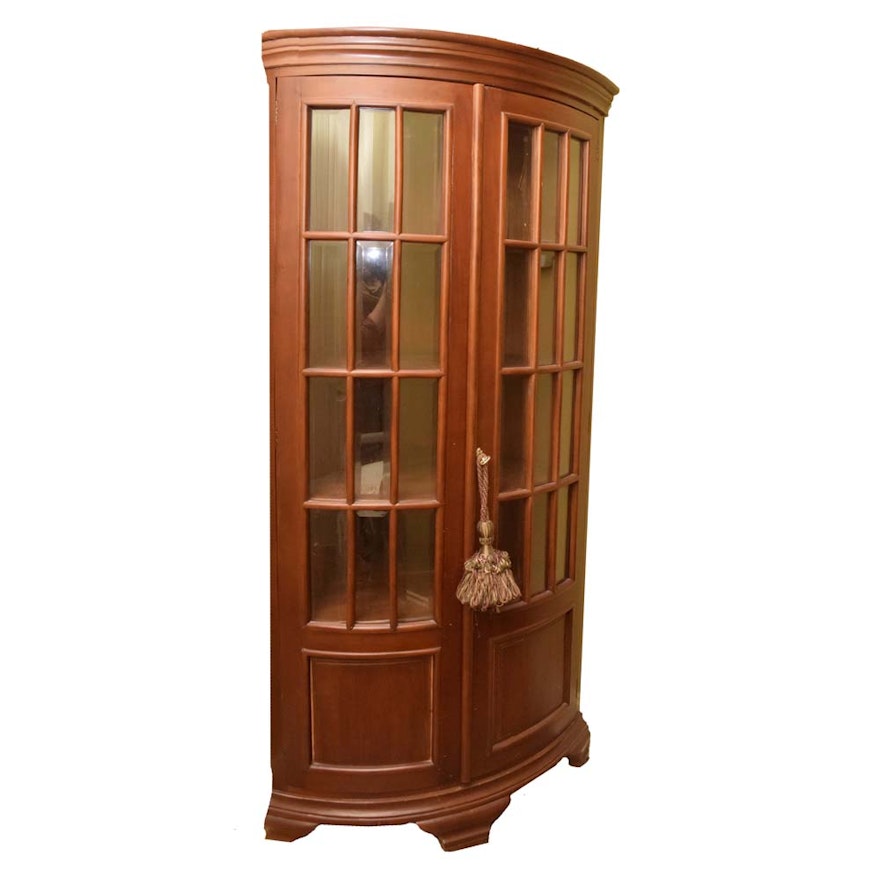 Bow-Front Corner Cabinet