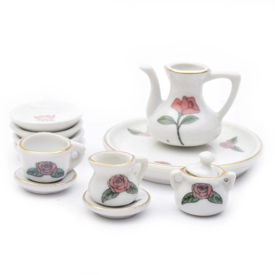 Miniature Ceramic Tea Set