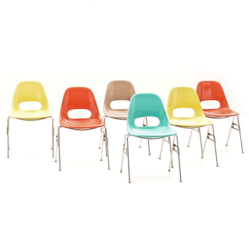 Mid Century Modern Classroom Chairs | EBTH