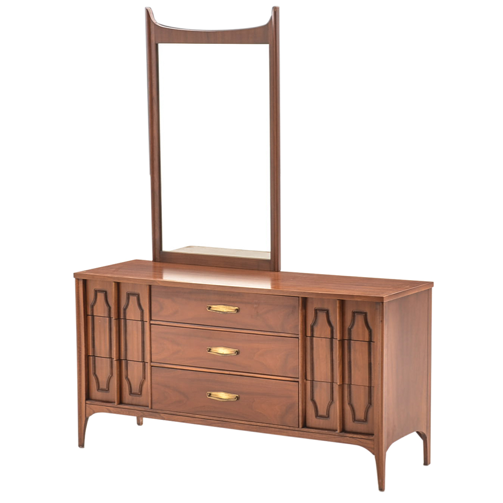 Kent Coffey "Marquee Modern" Dresser and Mirror