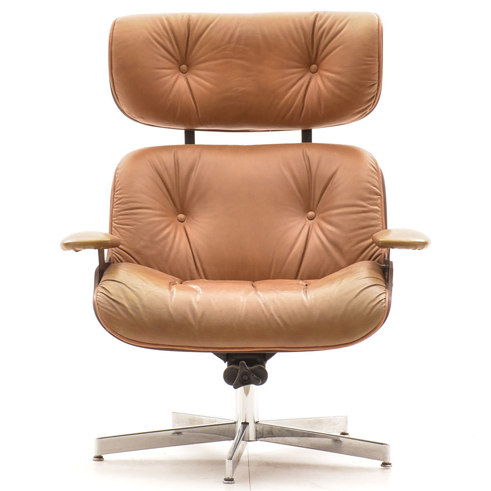 Eames Style Lounge Chair and Ottoman