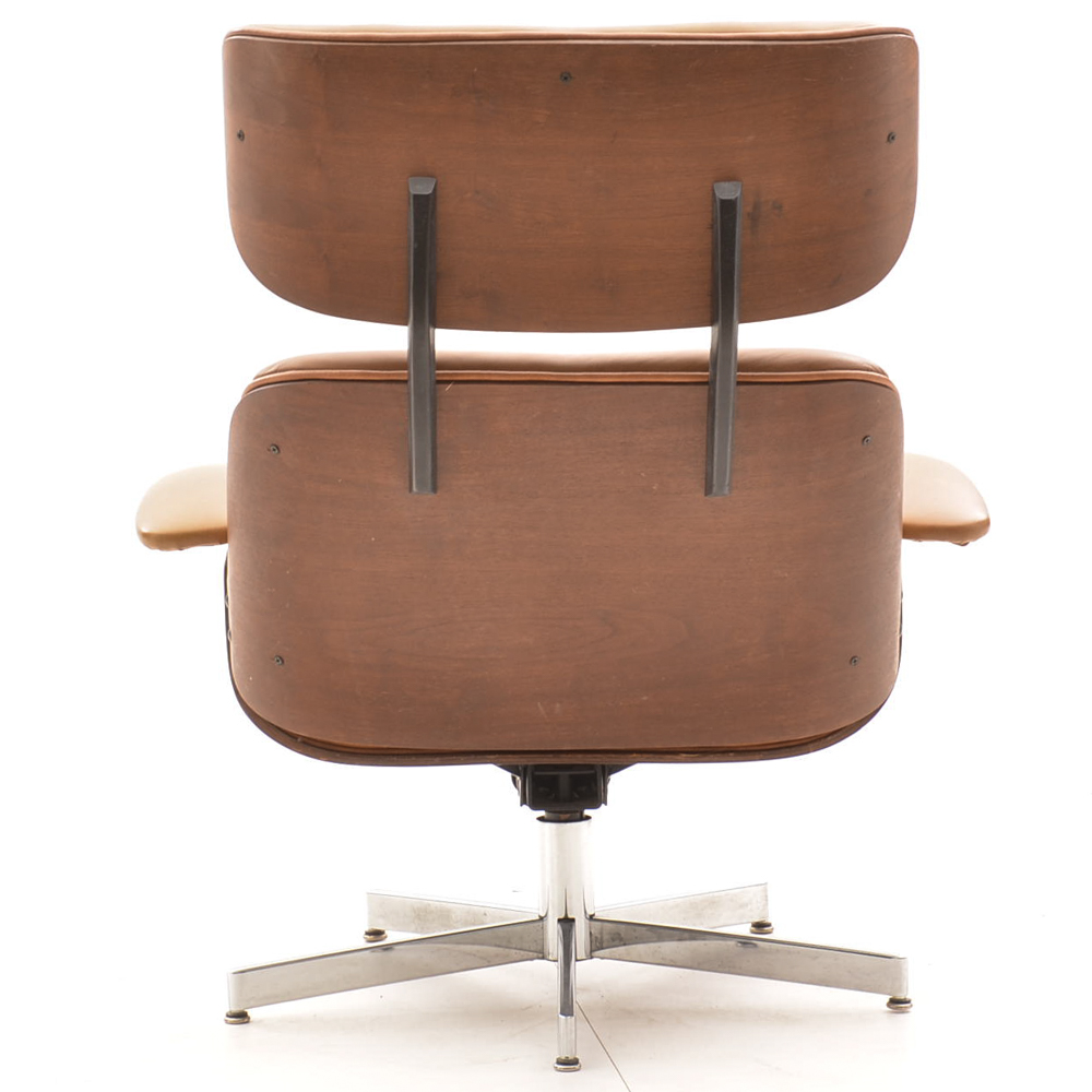 Eames Style Lounge Chair and Ottoman