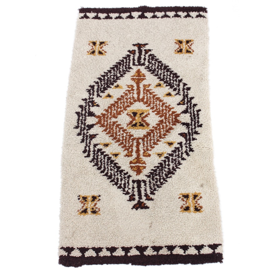 Semi-Antique Hand-Knotted Moroccan Rug