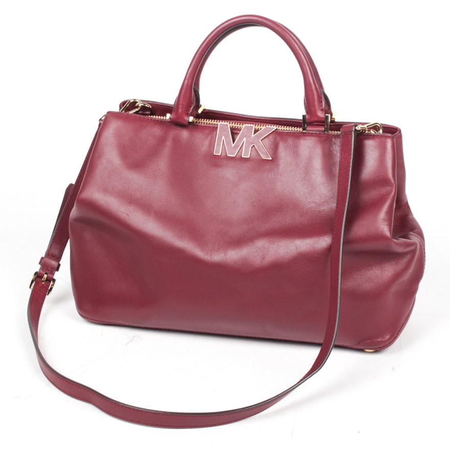 Michael Kors Red Leather Handbag