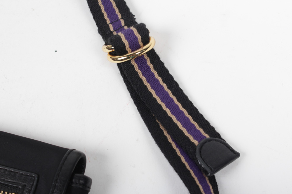 Tory Burch Black Leather Belt Bag