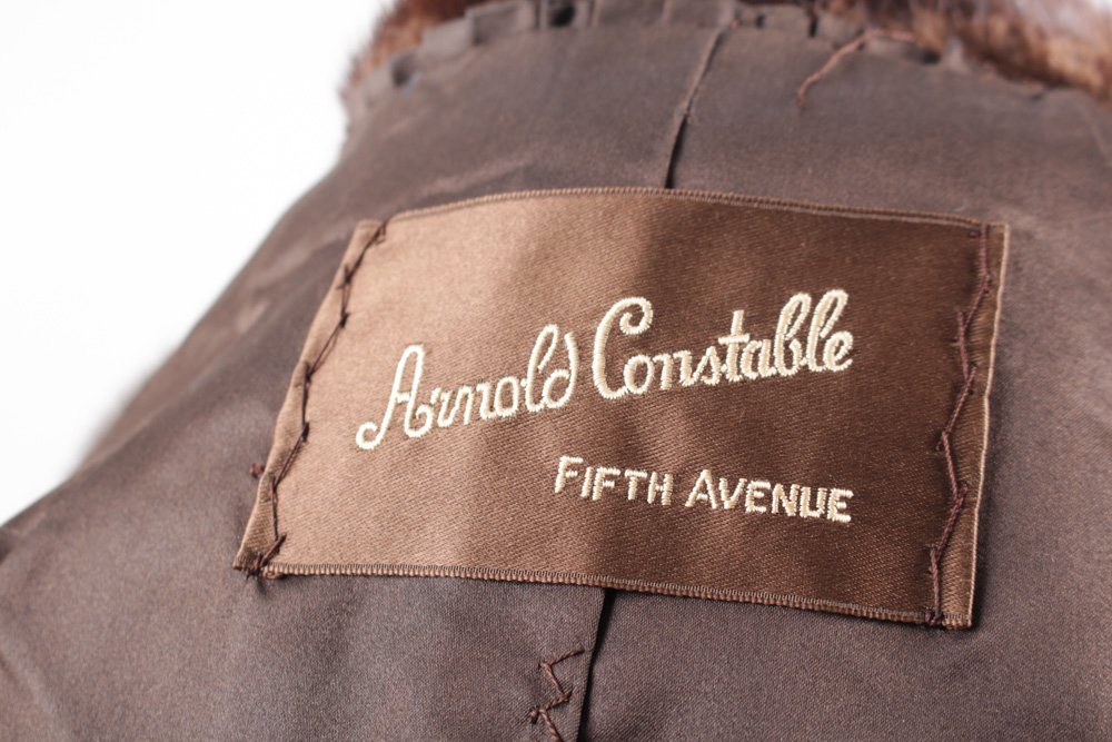 Vintage Mahogany Mink Fur Coat from Arnold Constable
