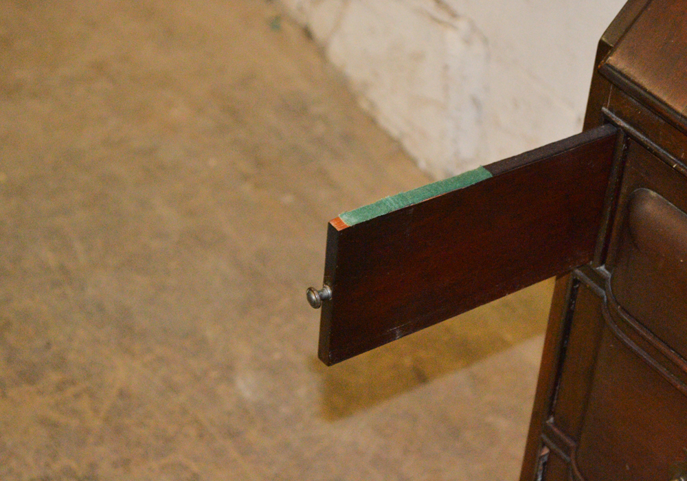 Vintage Colonial Style Mahogany Slant Top Desk