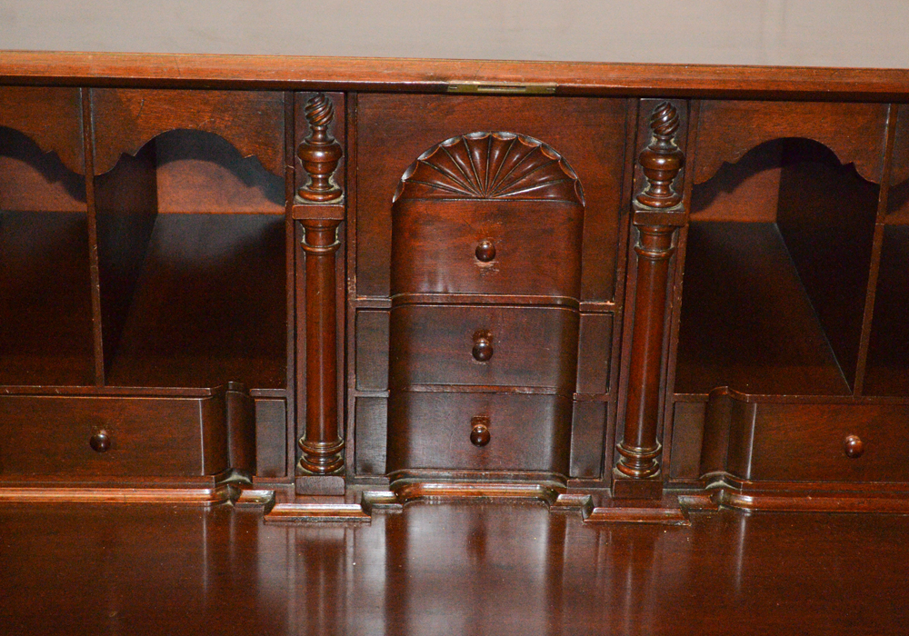 Vintage Colonial Style Mahogany Slant Top Desk