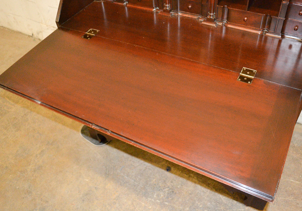 Vintage Colonial Style Mahogany Slant Top Desk