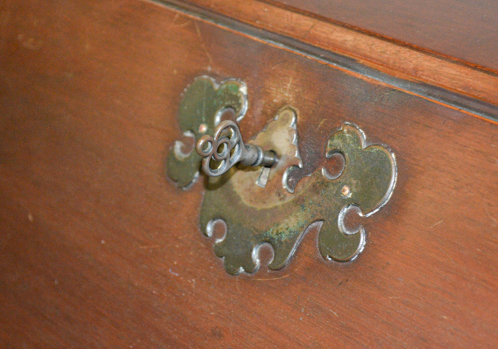 Vintage Colonial Style Mahogany Slant Top Desk
