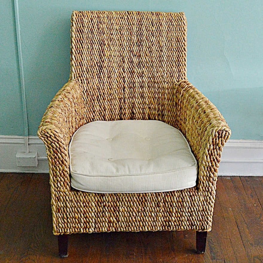 Contemporary Woven Sisal Armchair