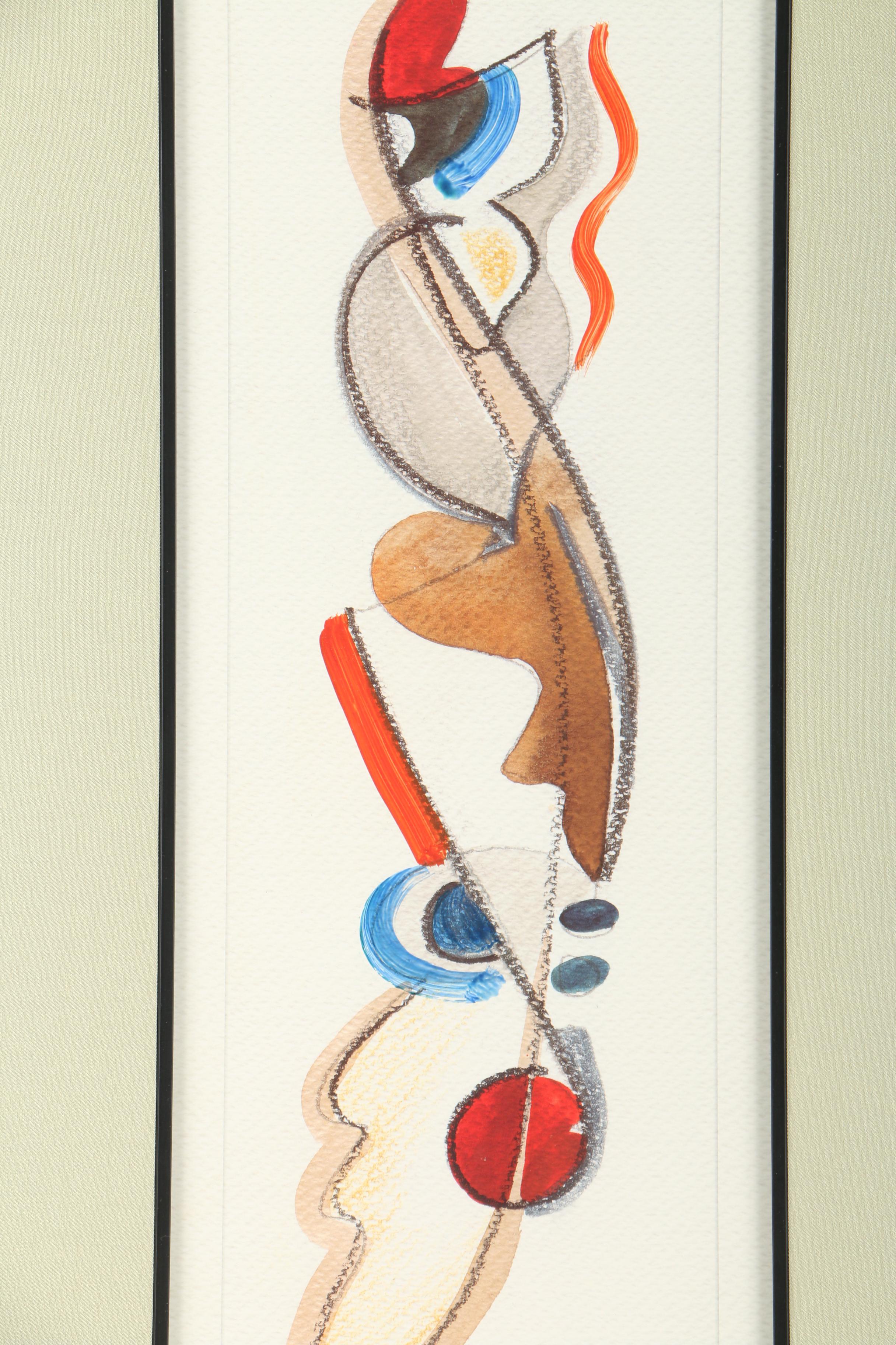 Alfred Gockel Embellished Abstract Offset Lithograph