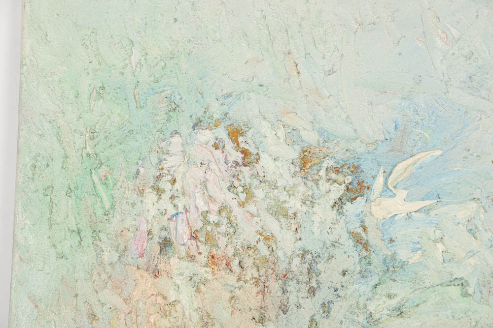 Louis Papp Abstract Oil Painting on Canvas of a Still LIfe