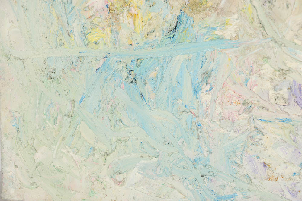 Louis Papp Abstract Oil Painting on Canvas of a Still LIfe