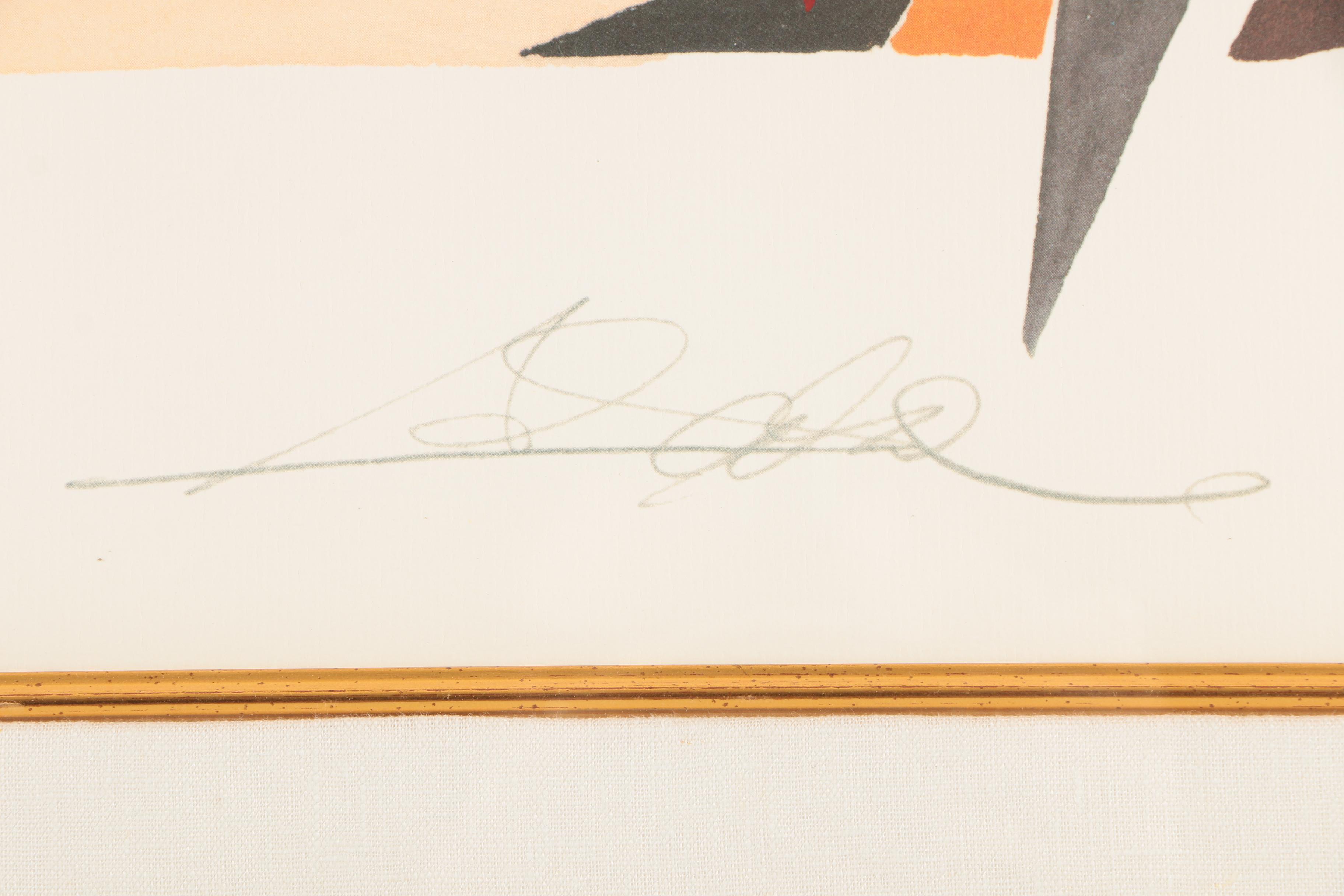 Alfred Gockel Embellished Offset Lithograph on Paper