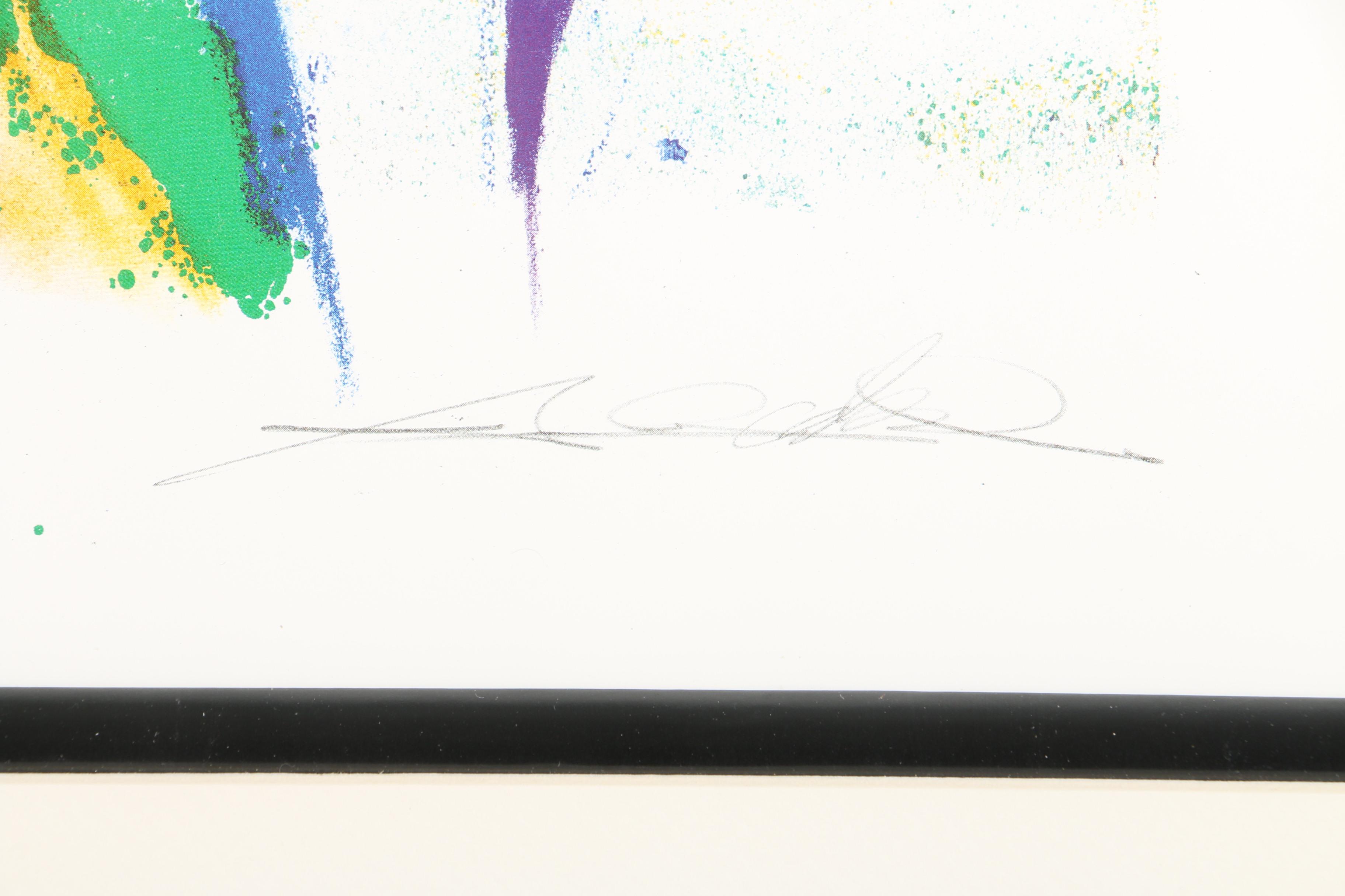 Hand-Embellished Offset Lithograph After Alfred Gockel