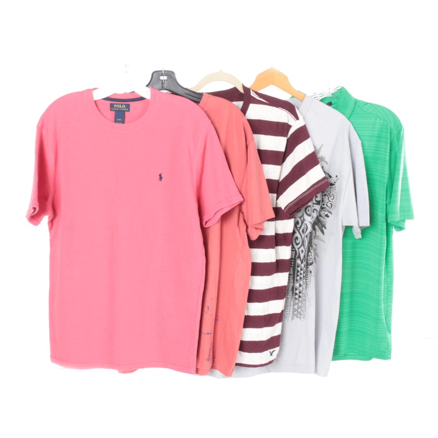 Men's Short-Sleeve T-Shirts and a Polo Including Nike and Polo by Ralph Lauren