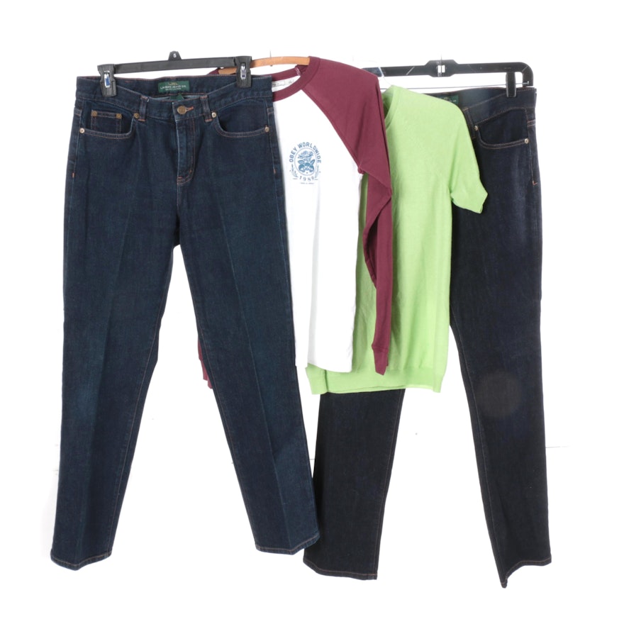 Women's Shirts and Denim Pants