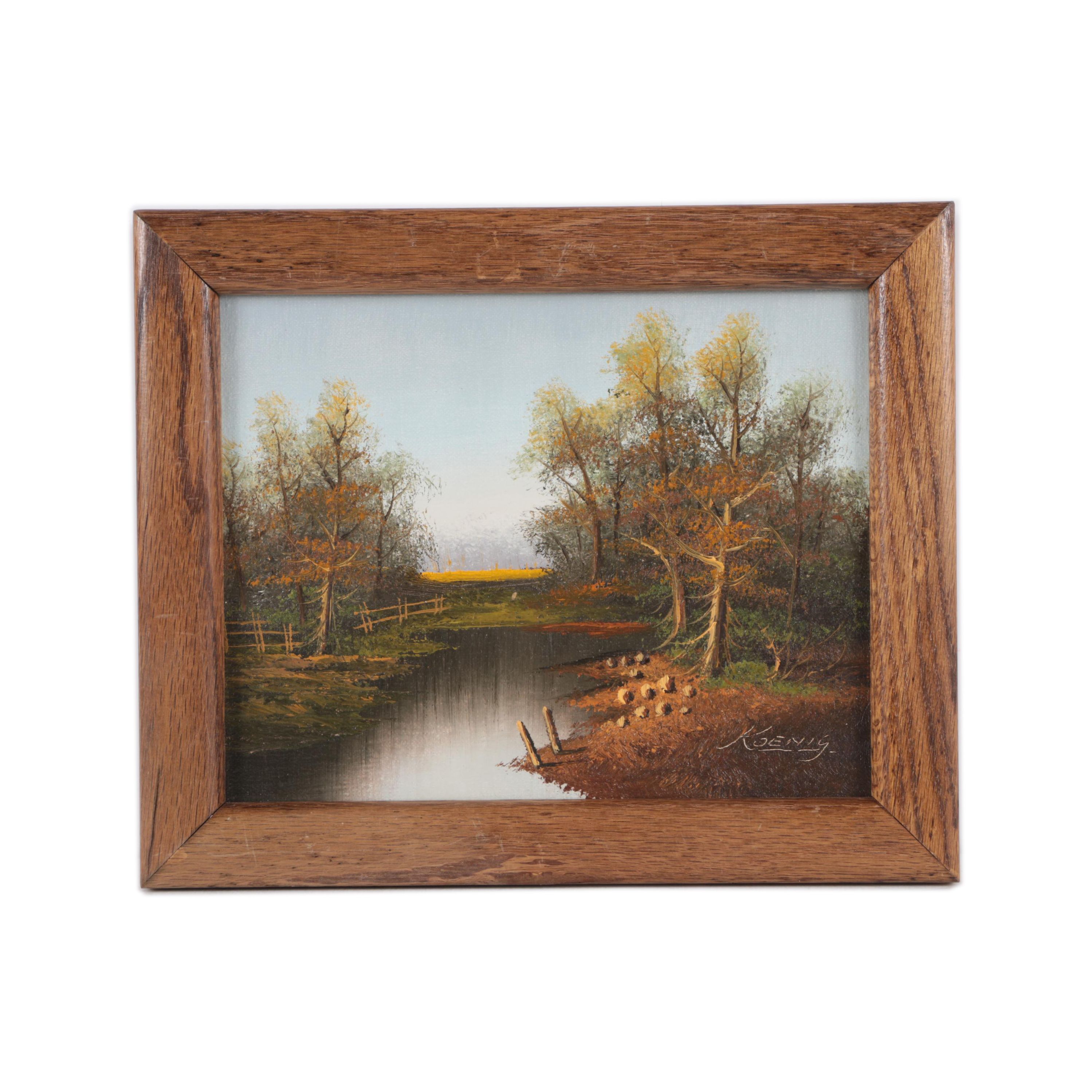 Koenig Oil Painting on Canvas Landscape