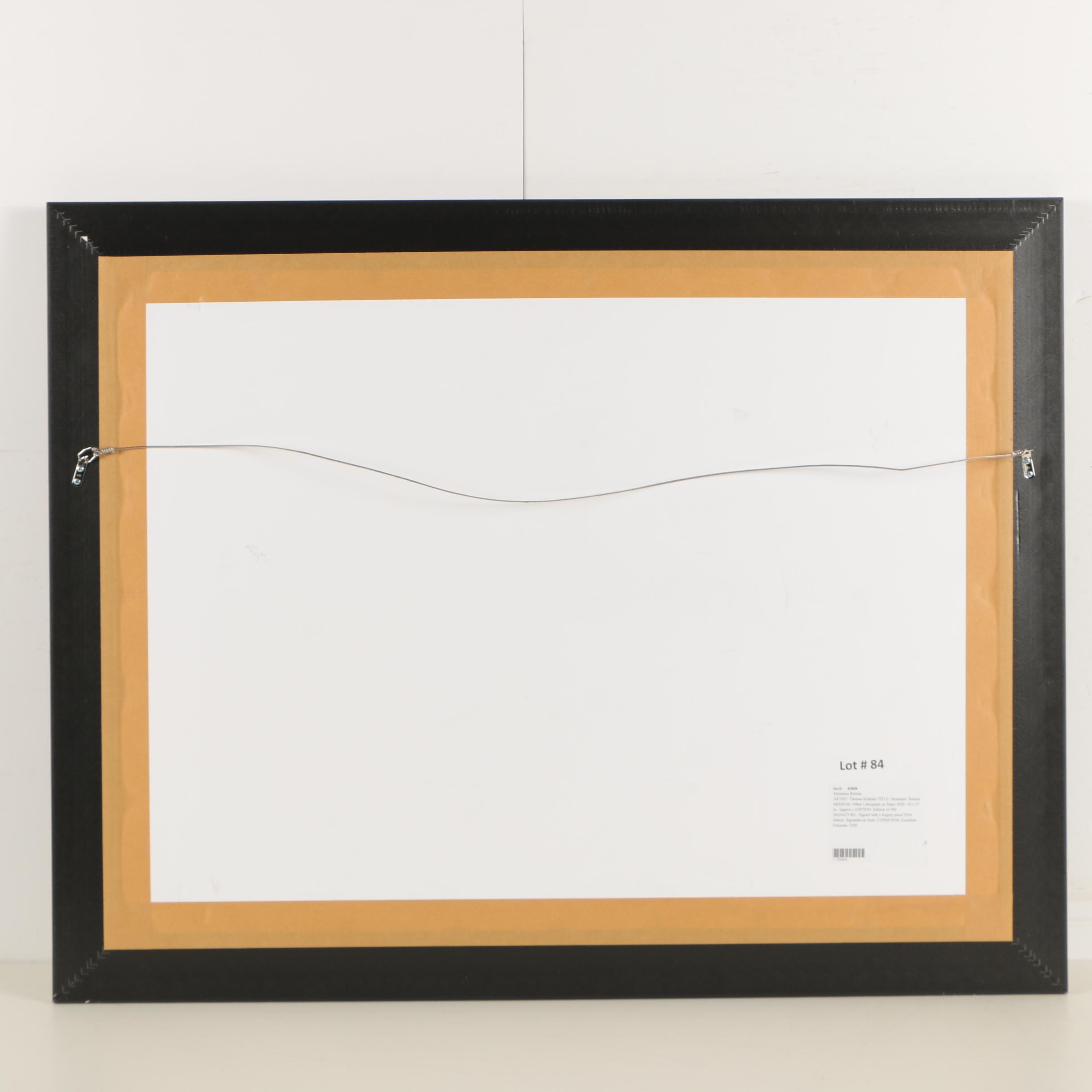 Thomas Kinkade Limited Edition Offset Lithograph "Mountain Retreat"