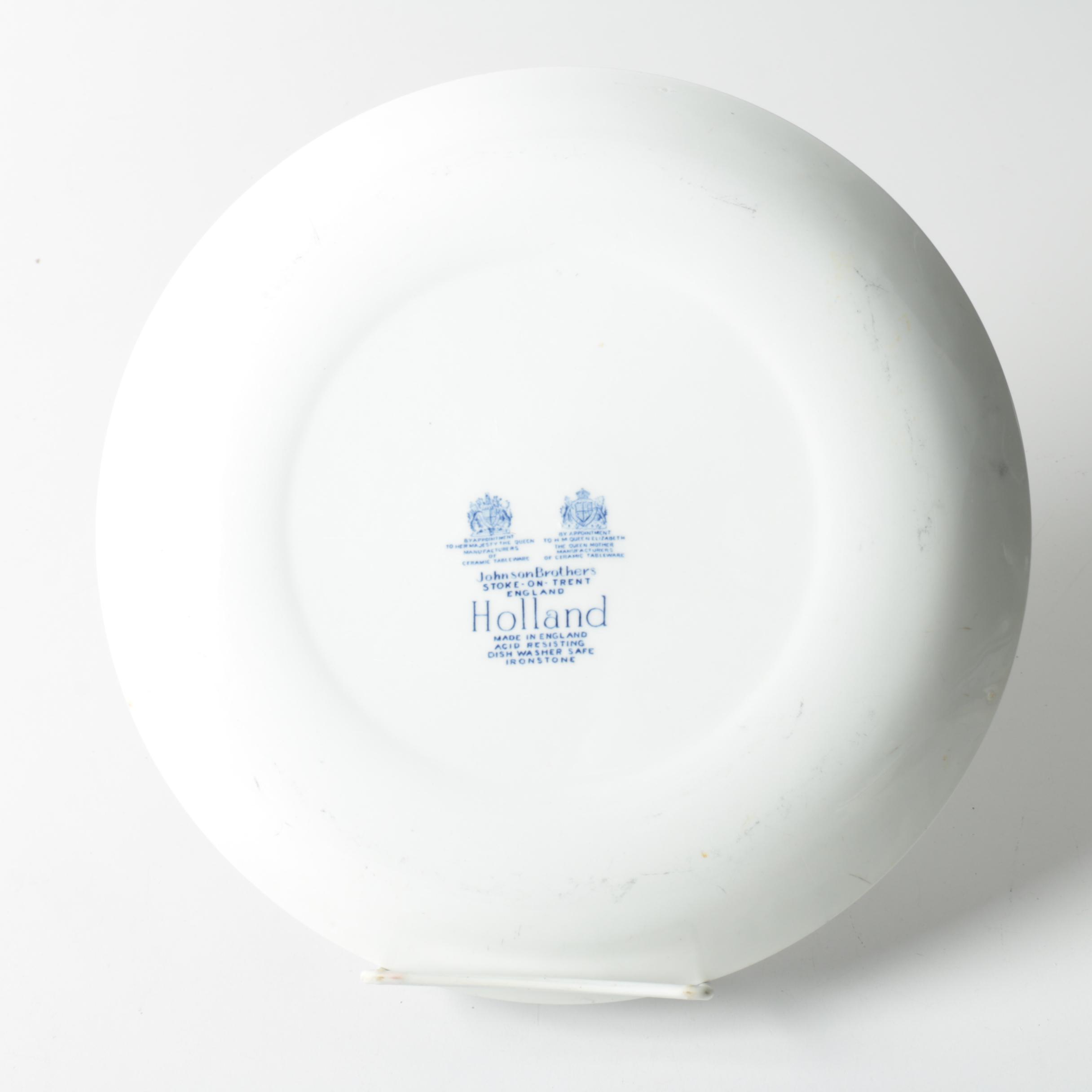 Delft Style Tableware Including Johnson Brothers