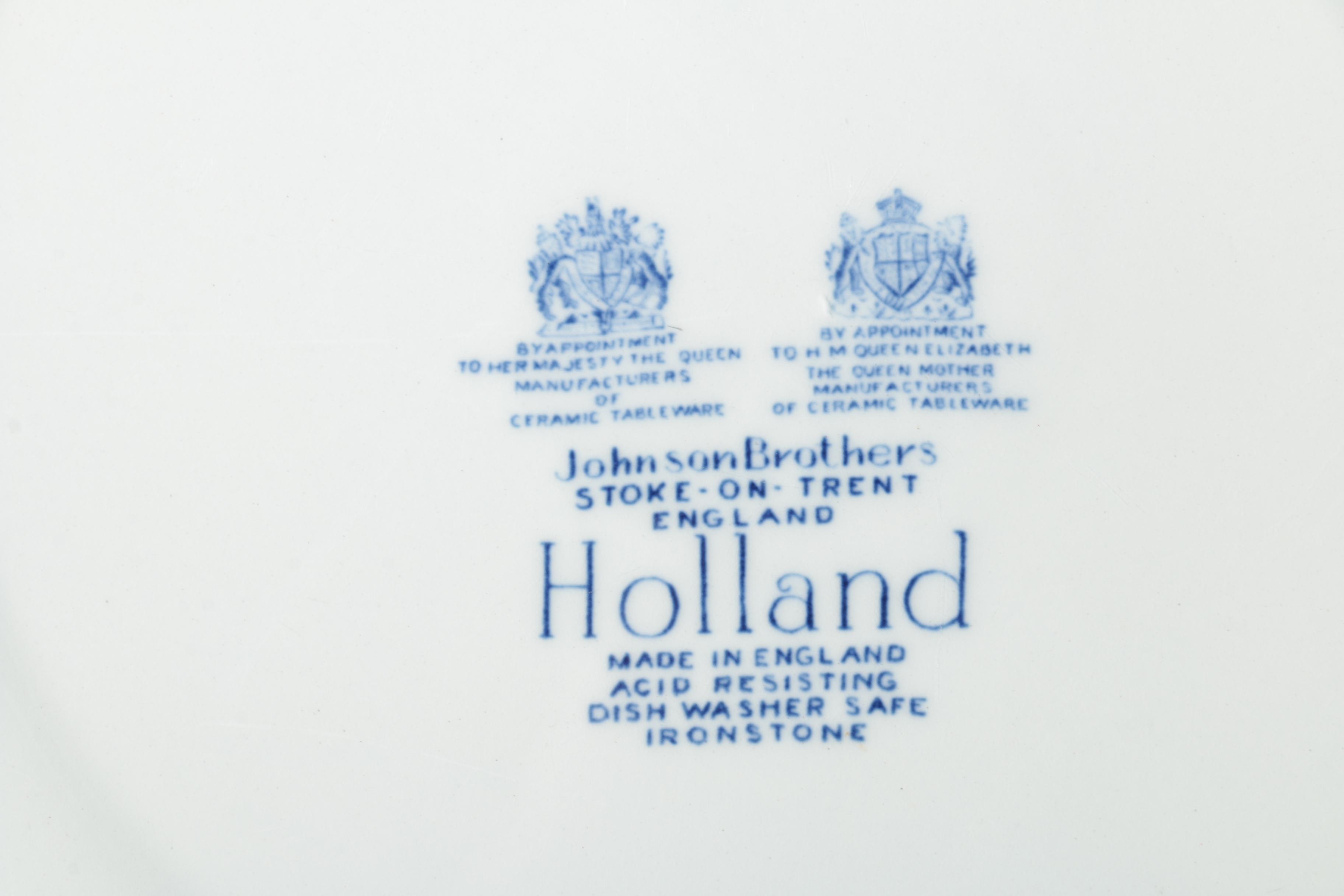 Delft Style Tableware Including Johnson Brothers