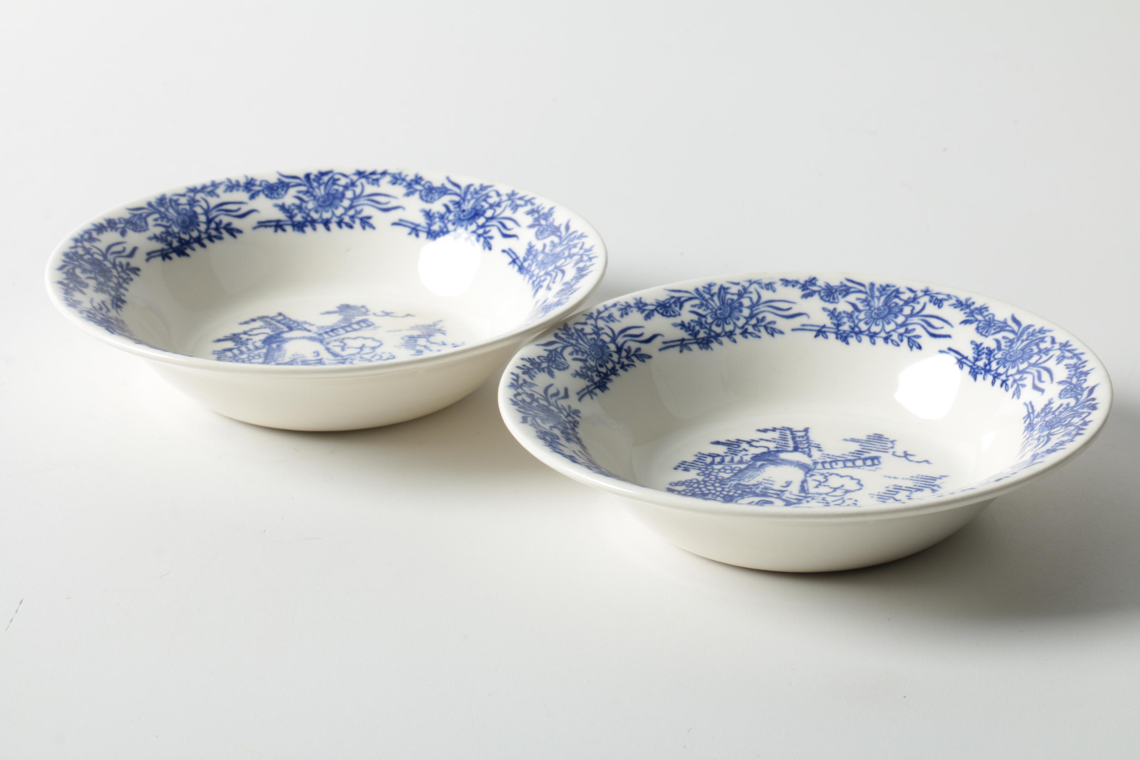 Delft Style Tableware Including Johnson Brothers