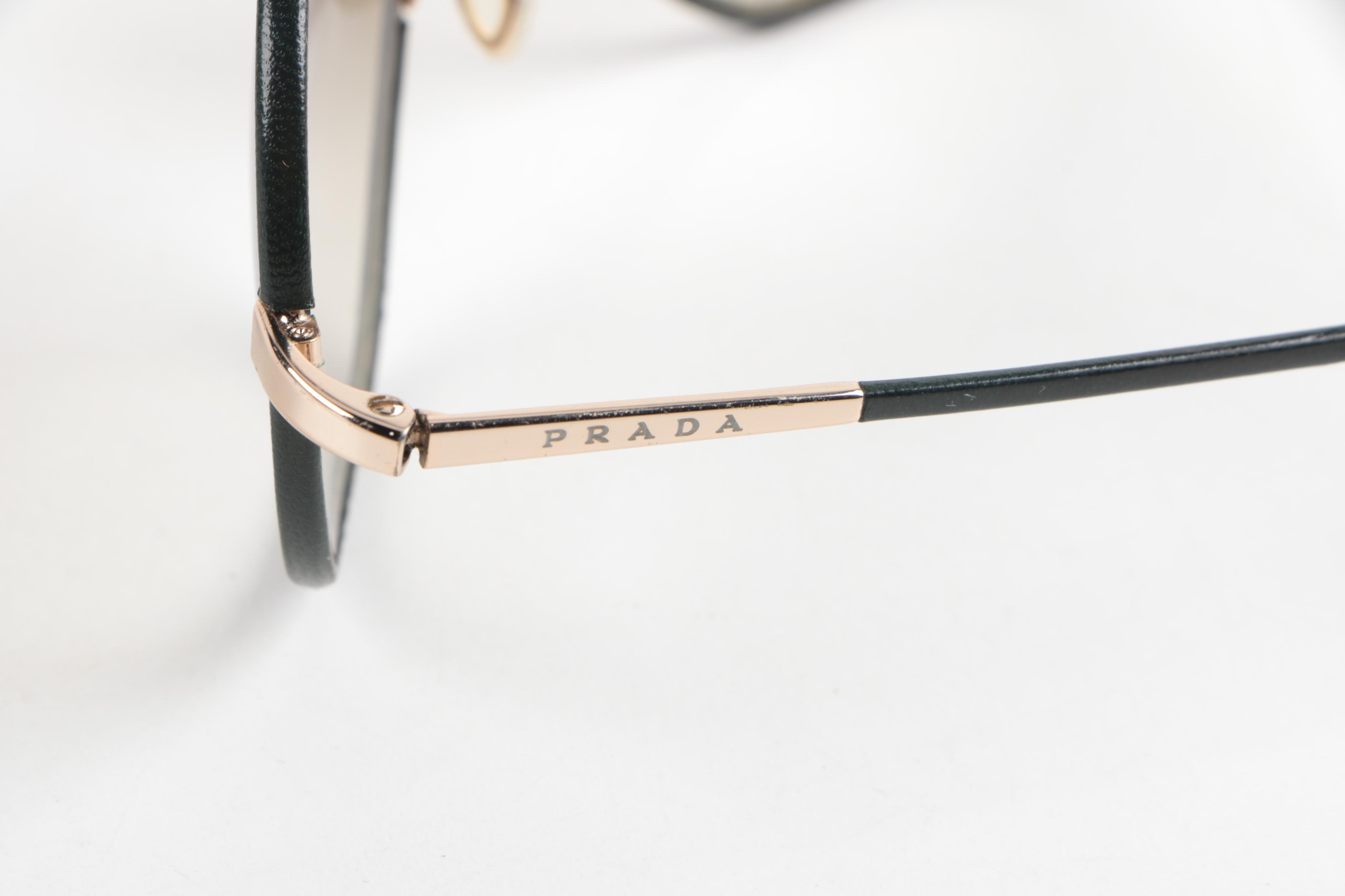 1990 Vintage Prada SPR 50B Aviator Sunglasses