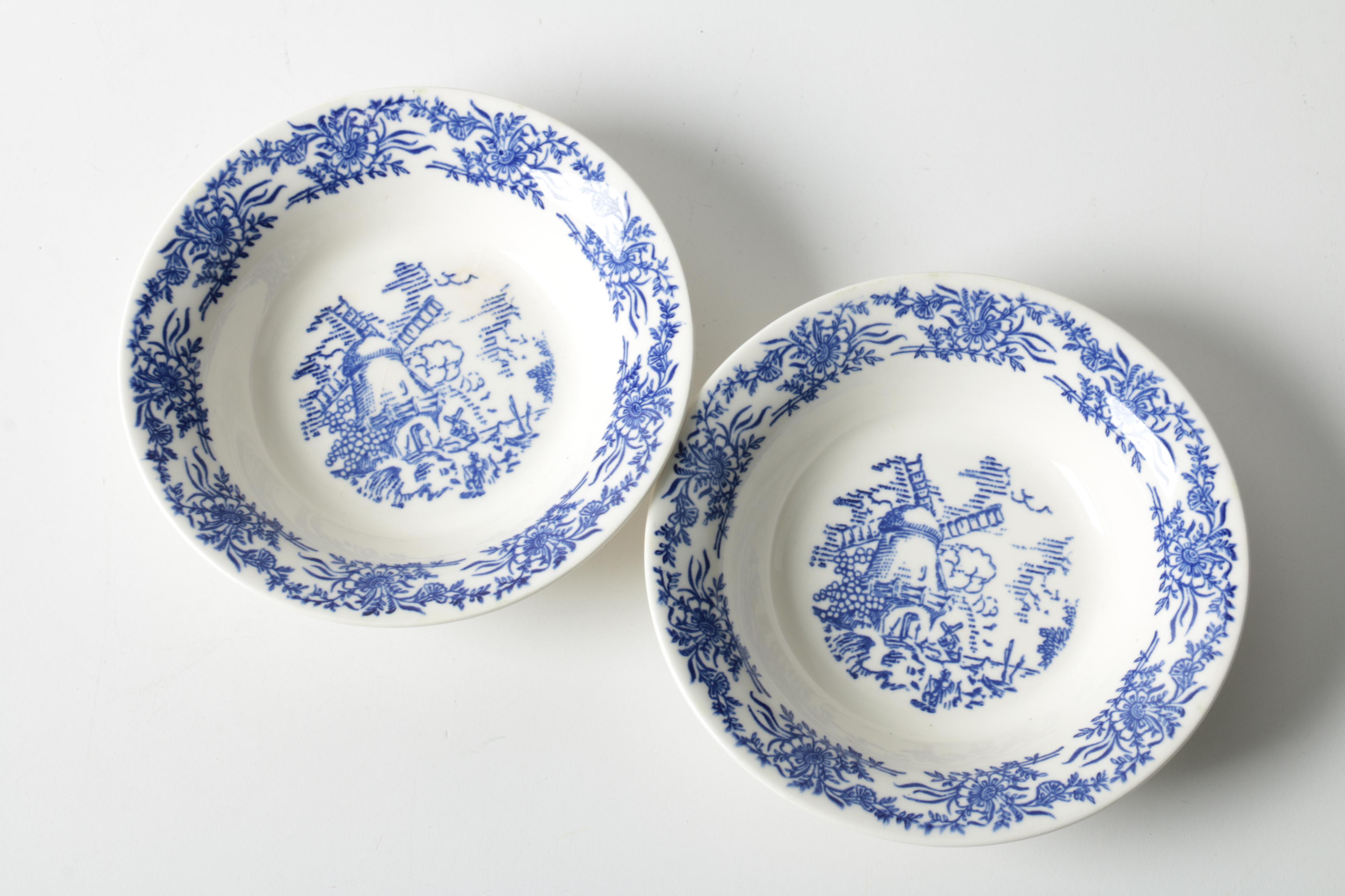 Delft Style Tableware Including Johnson Brothers
