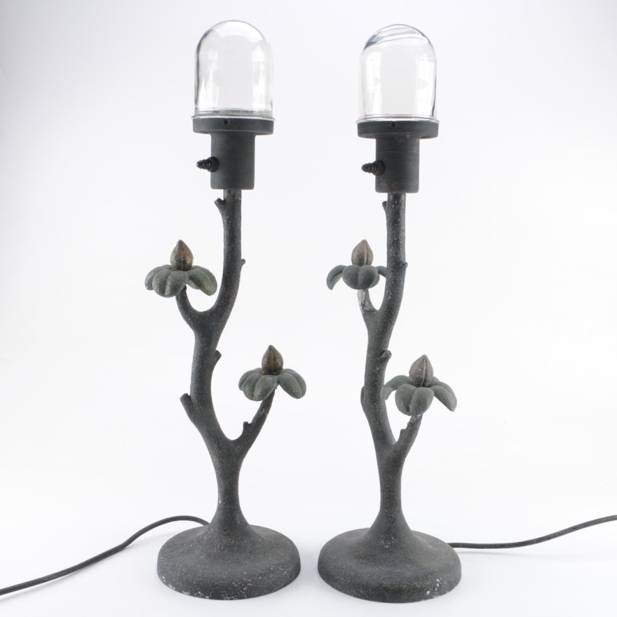 Pair of Metal Accent Lamps