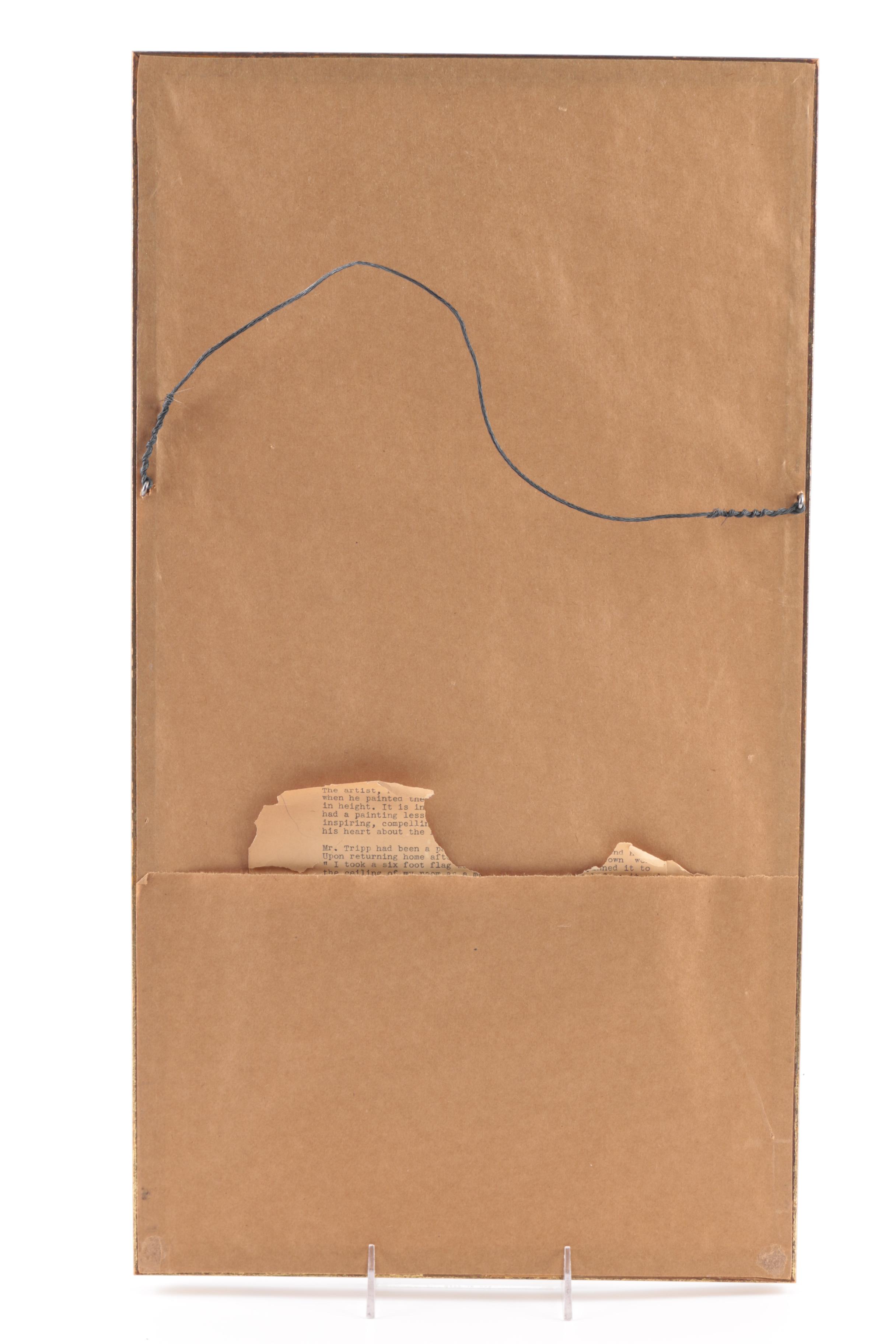 Circa 1940s Offset Lithograph on Paper After Fred Tripp's "Our Flag"