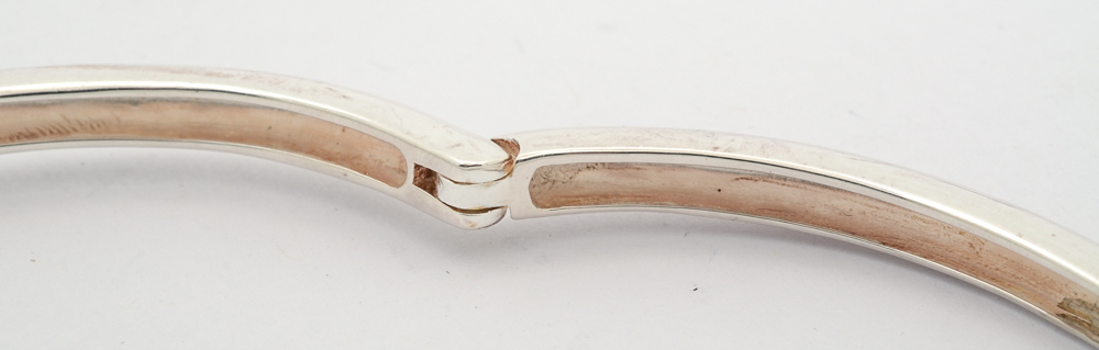 Sterling Silver Knotted Bangle Bracelet