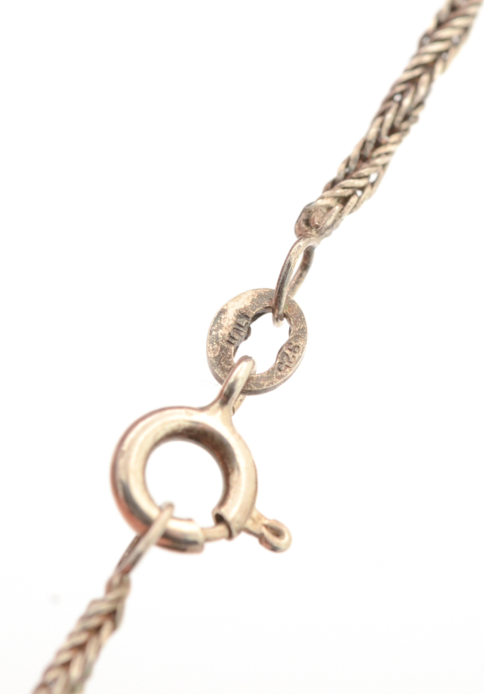 Sterling Silver Wheat Chain Necklace