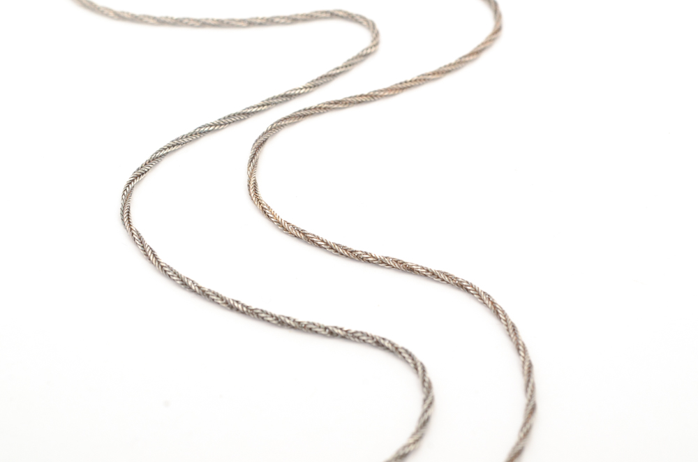 Sterling Silver Wheat Chain Necklace