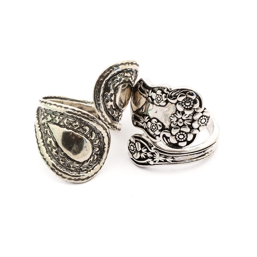 Sterling Silver Spoon Rings