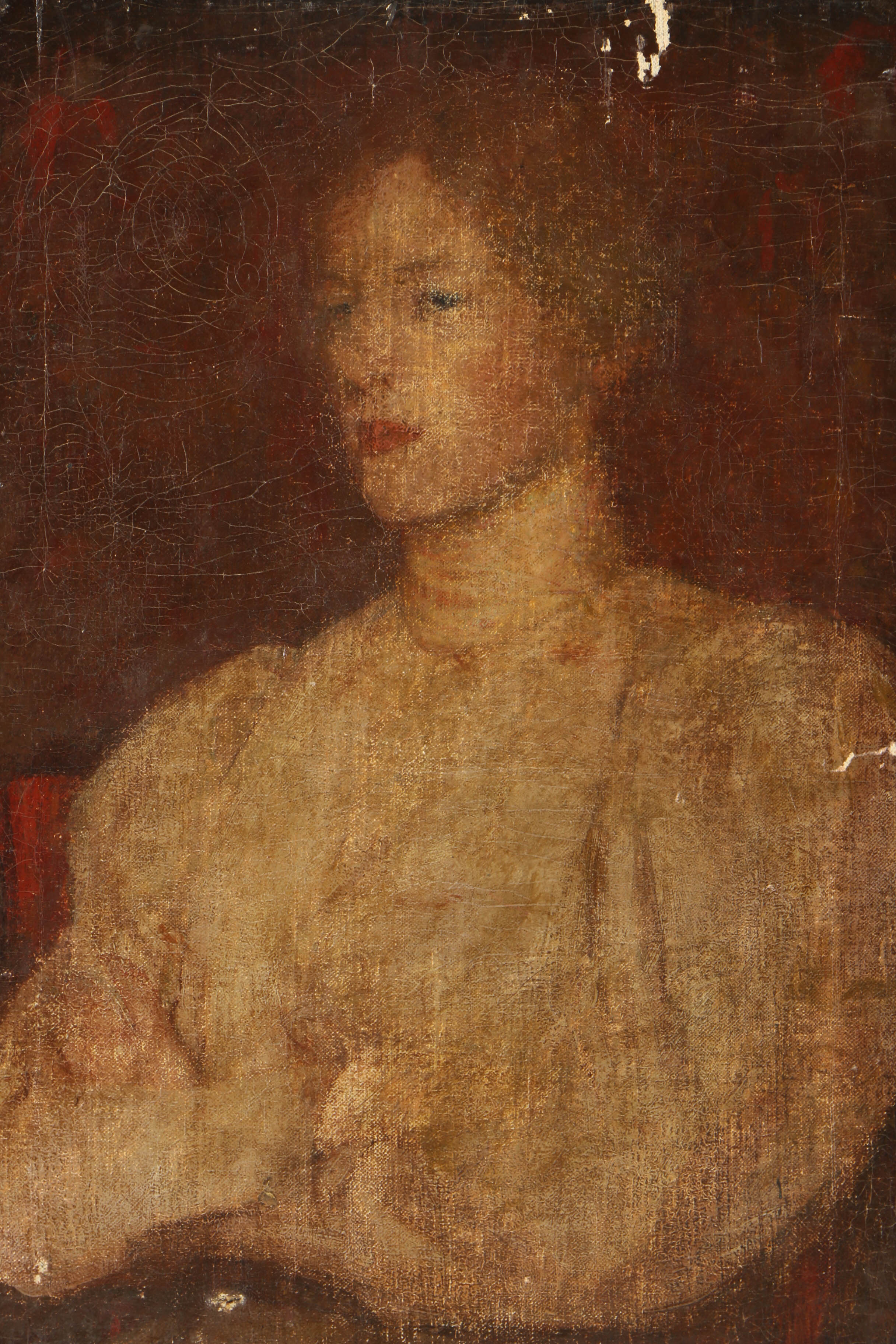 Oil Painting on Canvas of Female Portrait