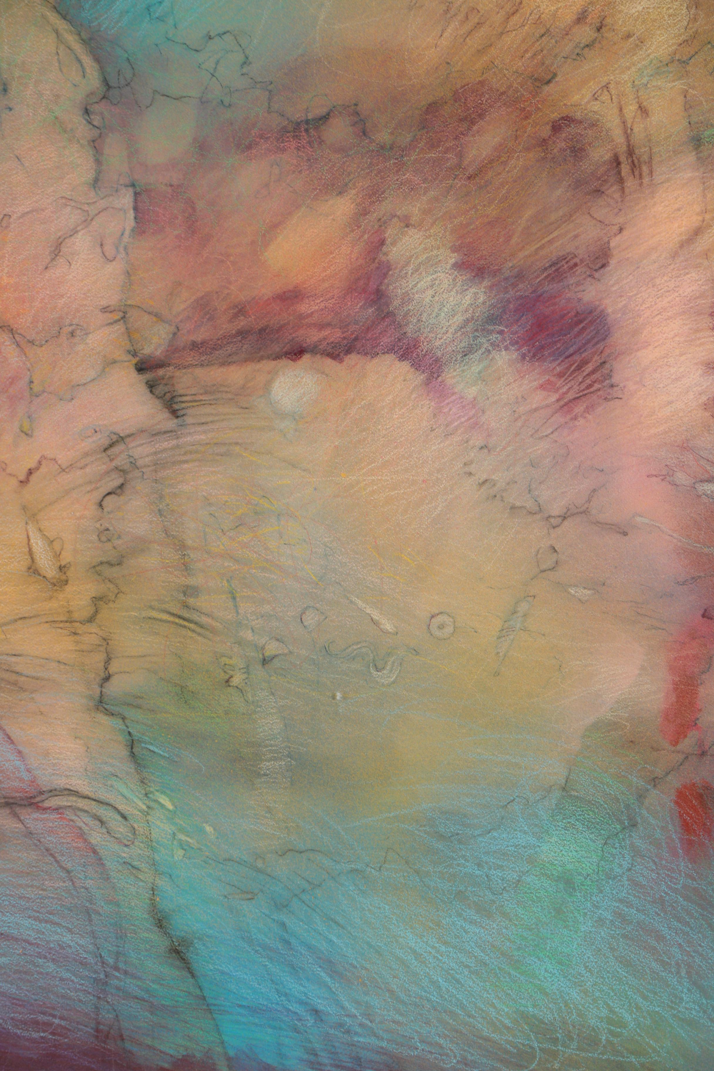 Betty Fulmer Abstract Pastel Drawing on Paper