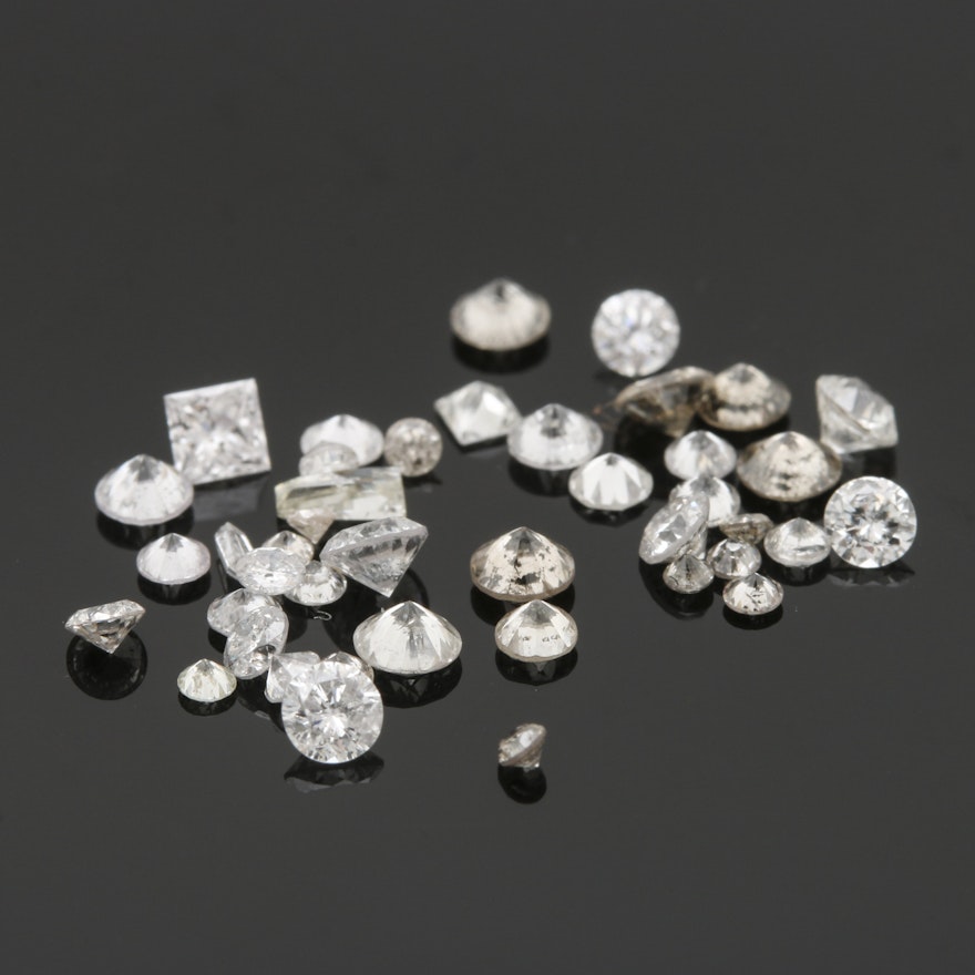 Loose 1.66 CTW Diamond Stones